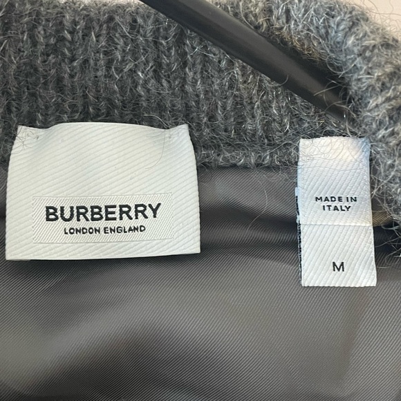 Authentic Burberry Woman Cardigan Size:MGrey Wool, Mohair WoolPolyamide,Cashmere - Picture 6 of 17